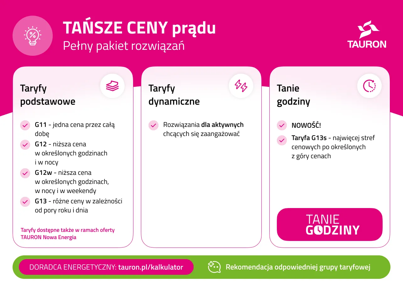 Tańszy prąd dla domu dzięki dopasowanej taryfie. TAURON uruchomił doradcę energetycznego