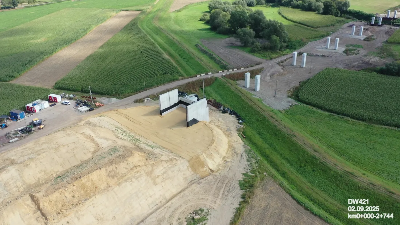 Widok na gminy z góry.