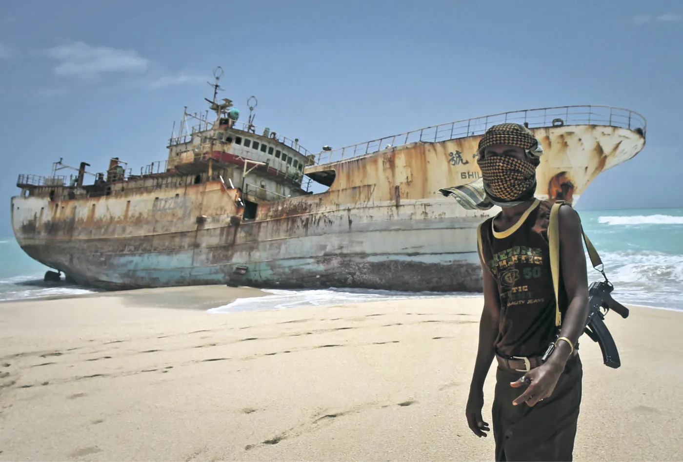 Okolice Hobyo, lądowej bazy somalijskich piratów