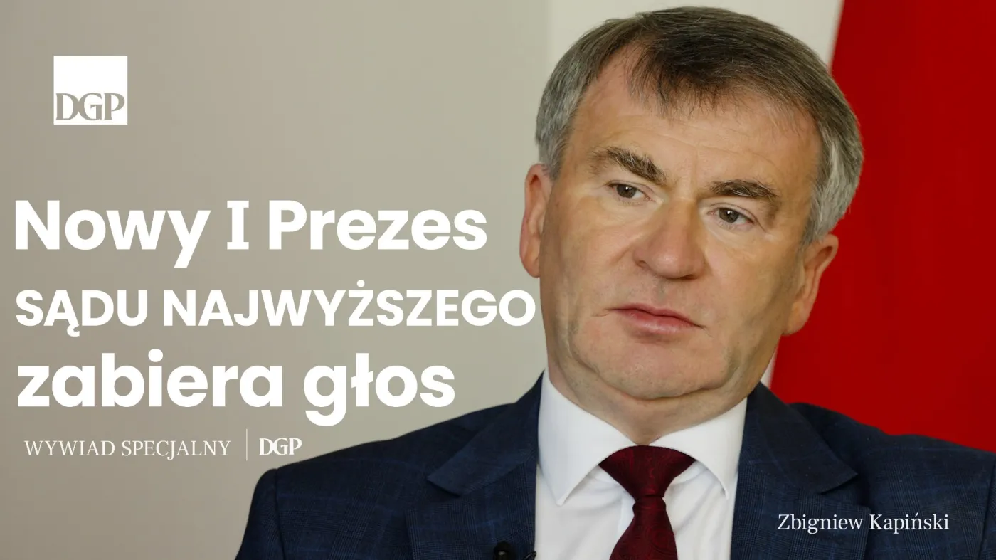 Zbigniew Kapiński nowy I Prezes Sądu Najwyższego