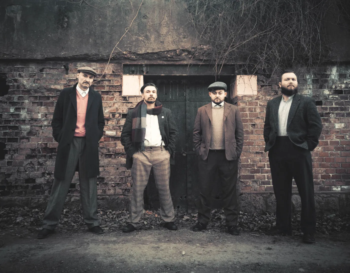 Zespół Hańba! w składzie od lewej: Andrzej Zamenhof, Tadeusz Król, Antoni Skwarło, Ignacy Woland