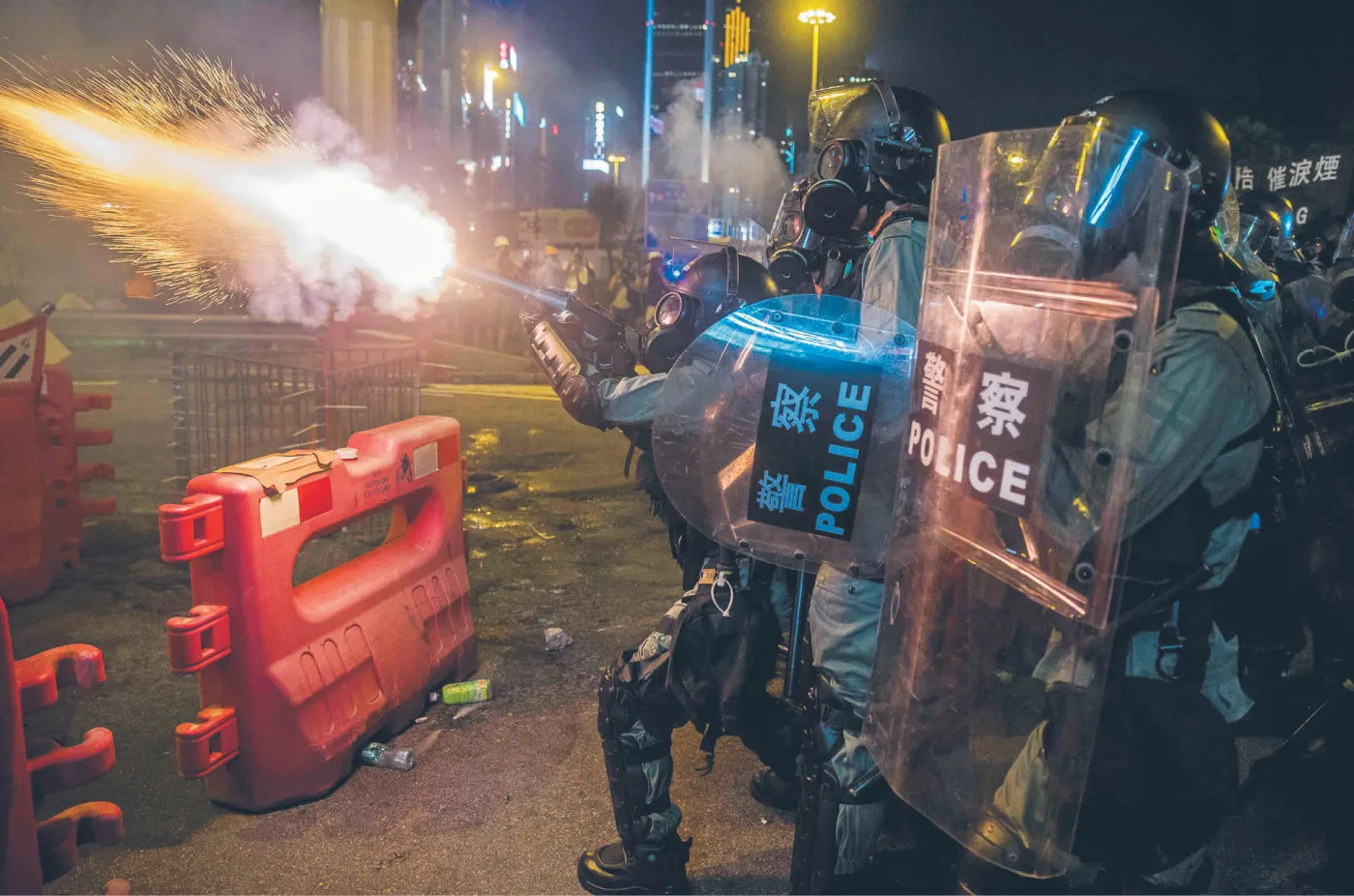 Parasolka na gaz pieprzowy, gogle na gaz łzawiący