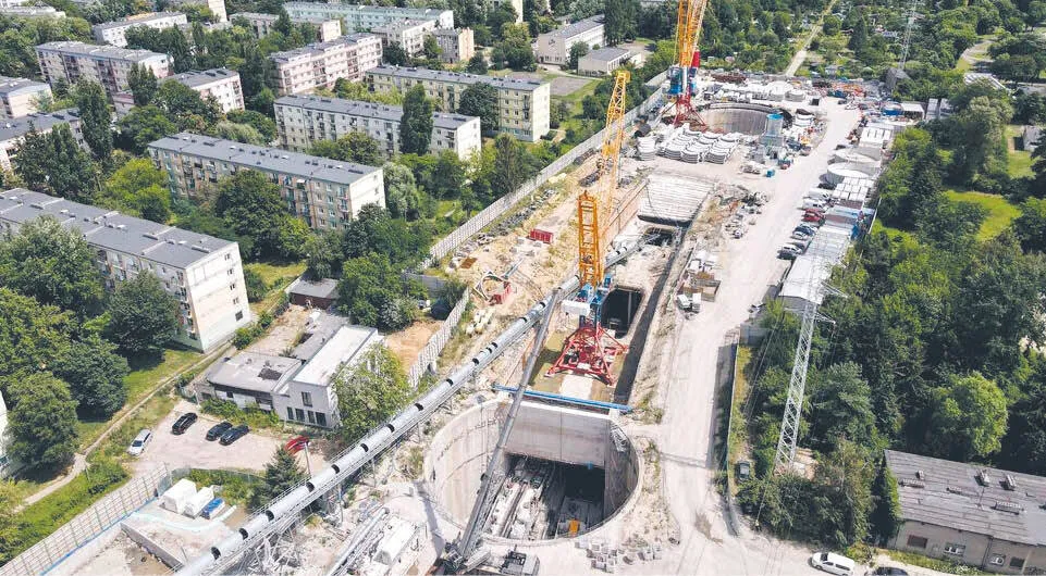 Tunel pod Łodzią przebiją jeszcze później