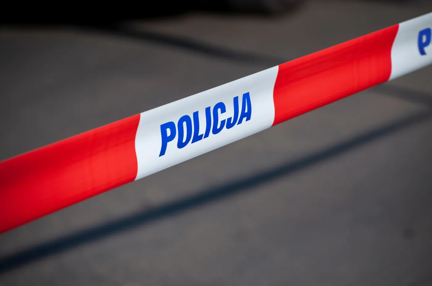 Atak nożownika. Policyjna taśma