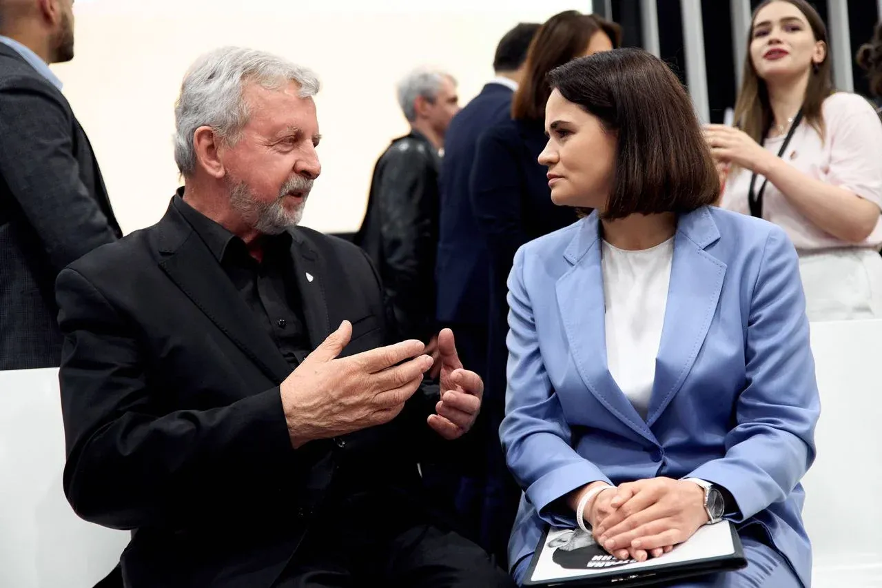 Alaksandr Milinkiewicz ze Swiatłaną Cichanouską, 2023 r.