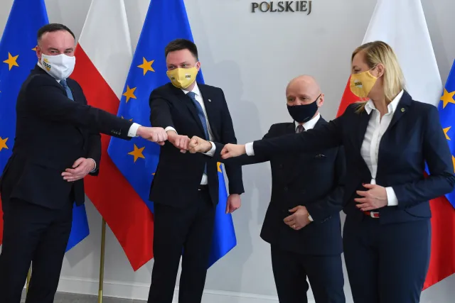 KO o przejściu senatora Burego do Polska 2050: Dzielenie opozycji jej nie wzmacnia