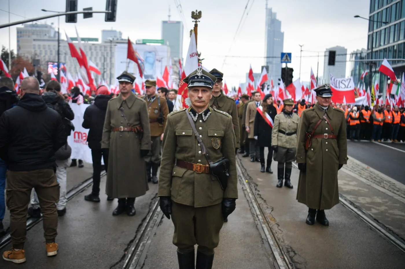 uczestnicy marszu