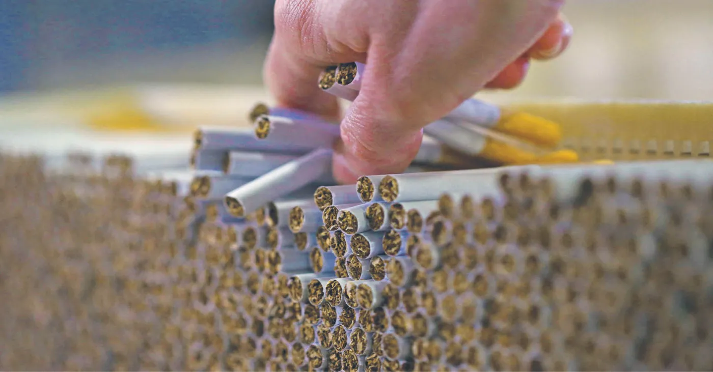 Pandemia obniżyła popyt na papierosy