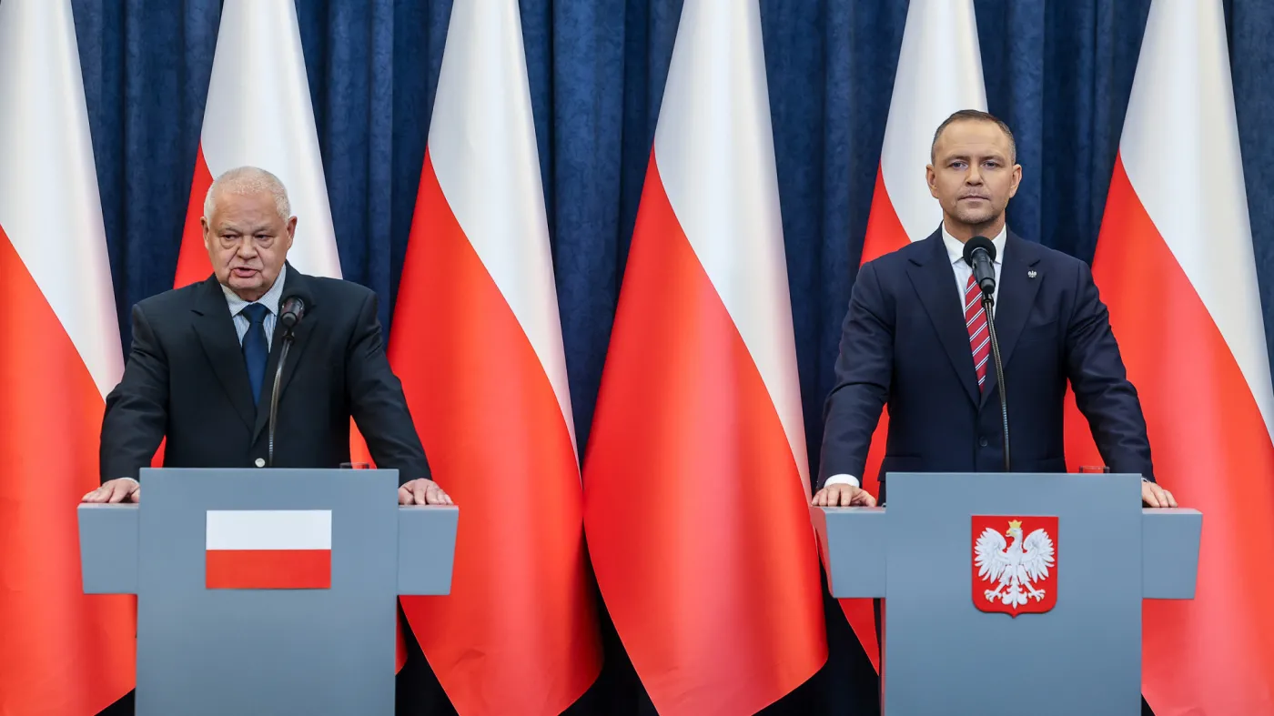 Prezydent RP Karol Nawrocki i prezes NBP Adam Glapiński