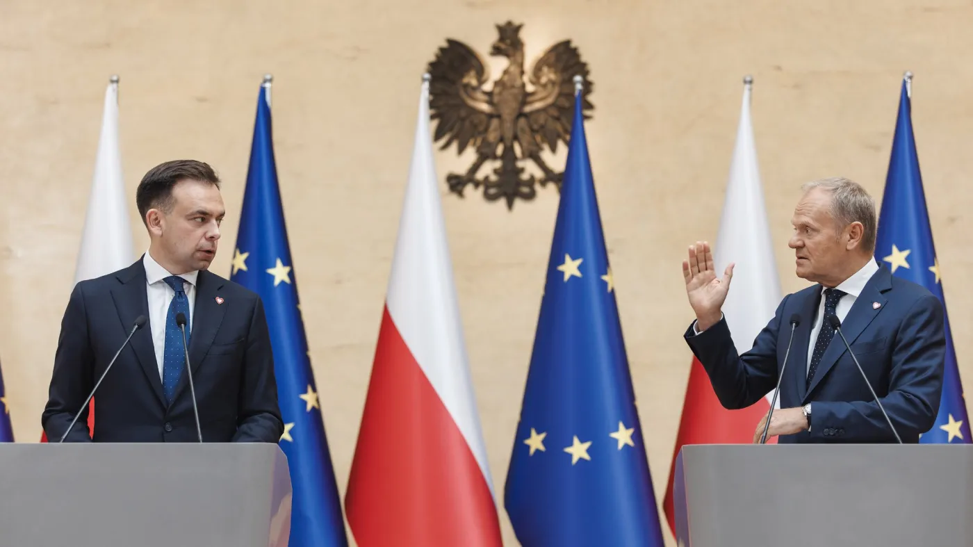 2026.08.19 Warszawa | Konferencja Prasowa Premiera i Ministra Finansów Donald Tusk i Andrzej Domański