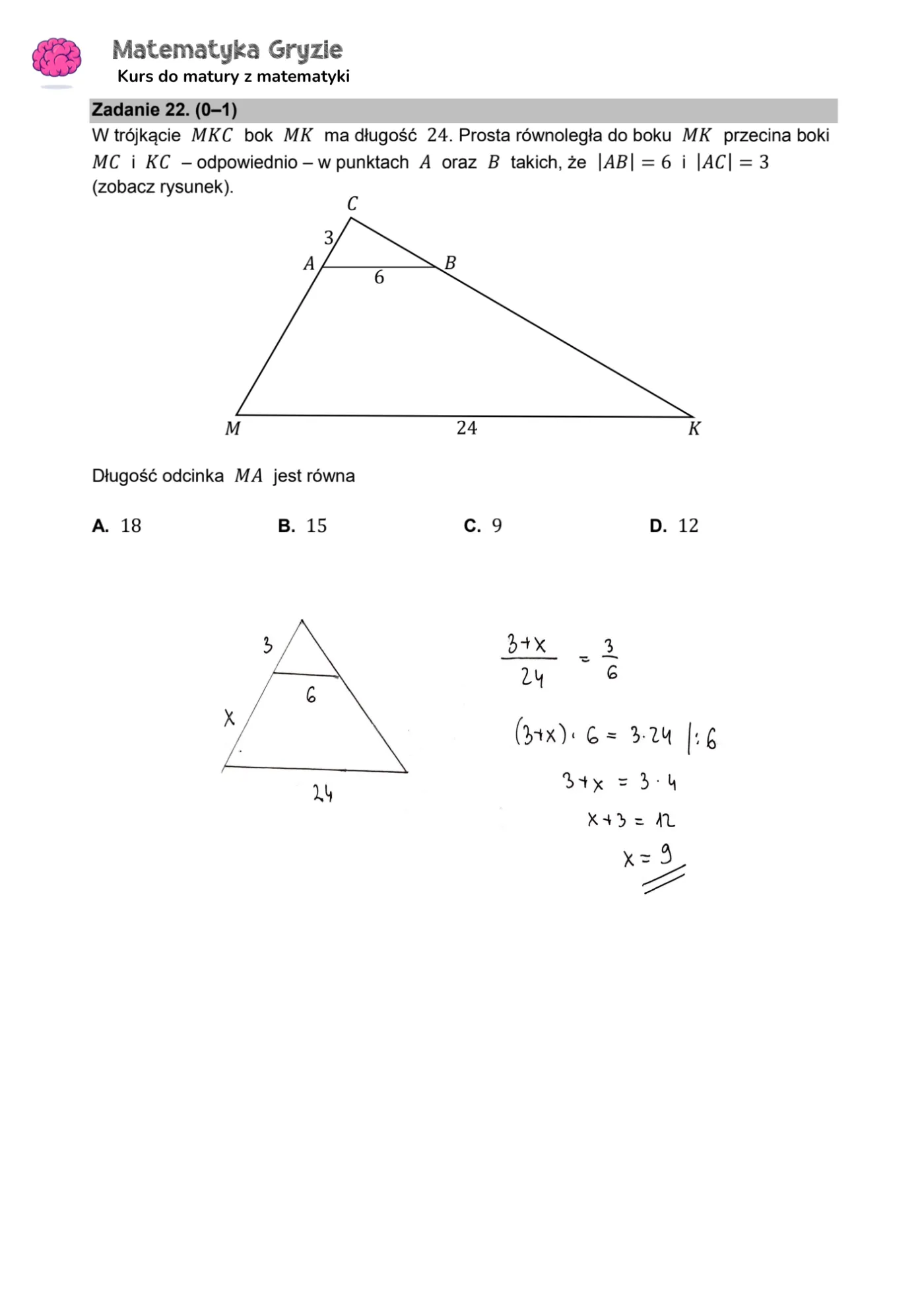 Matura 2024. Matematyka - poziom podstawowy [ARKUSZE CKE i ODPOWIEDZI]