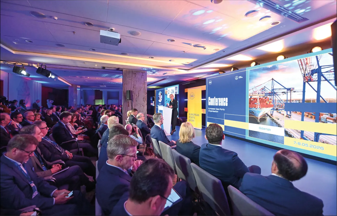Dorota Pyć, prezes Portu Gdańsk podczas otwarcia konferencji ESPO.