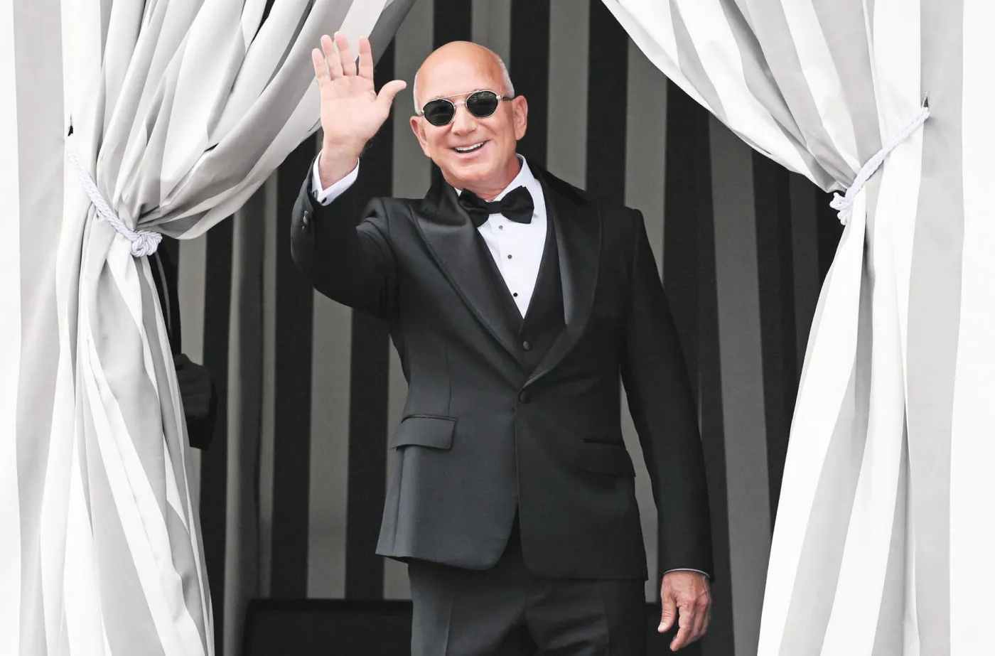 Założyciel Amazona i Blue Origin Jeff Bezos. Wenecja, 27 lipca 2025 r.