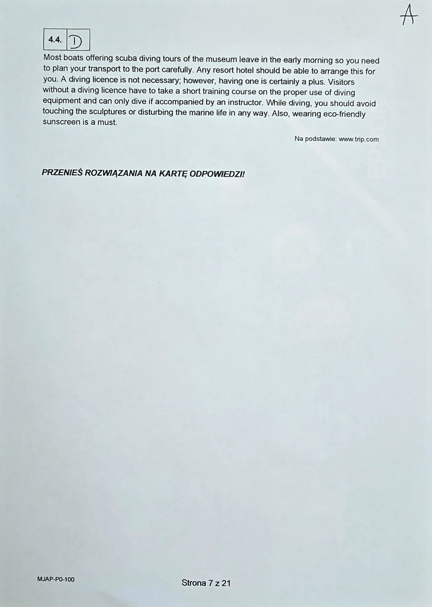 Matura 2024. Język angielski - poziom podstawowy [ARKUSZE CKE i ODPOWIEDZI]