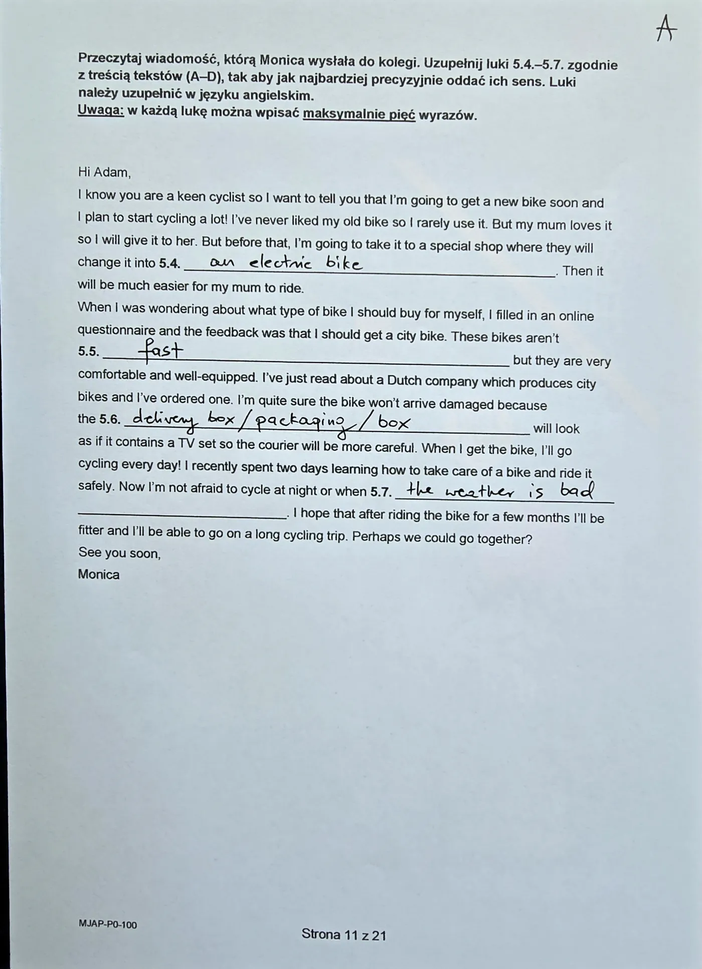 Matura 2024. Język angielski - poziom podstawowy [ARKUSZE CKE i ODPOWIEDZI]