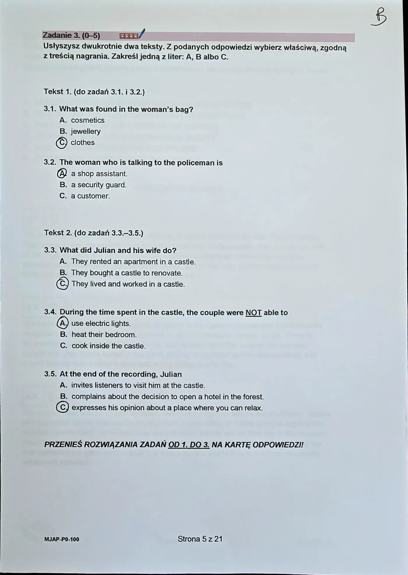 Matura 2024. Język angielski - poziom podstawowy [ARKUSZE CKE i ODPOWIEDZI]