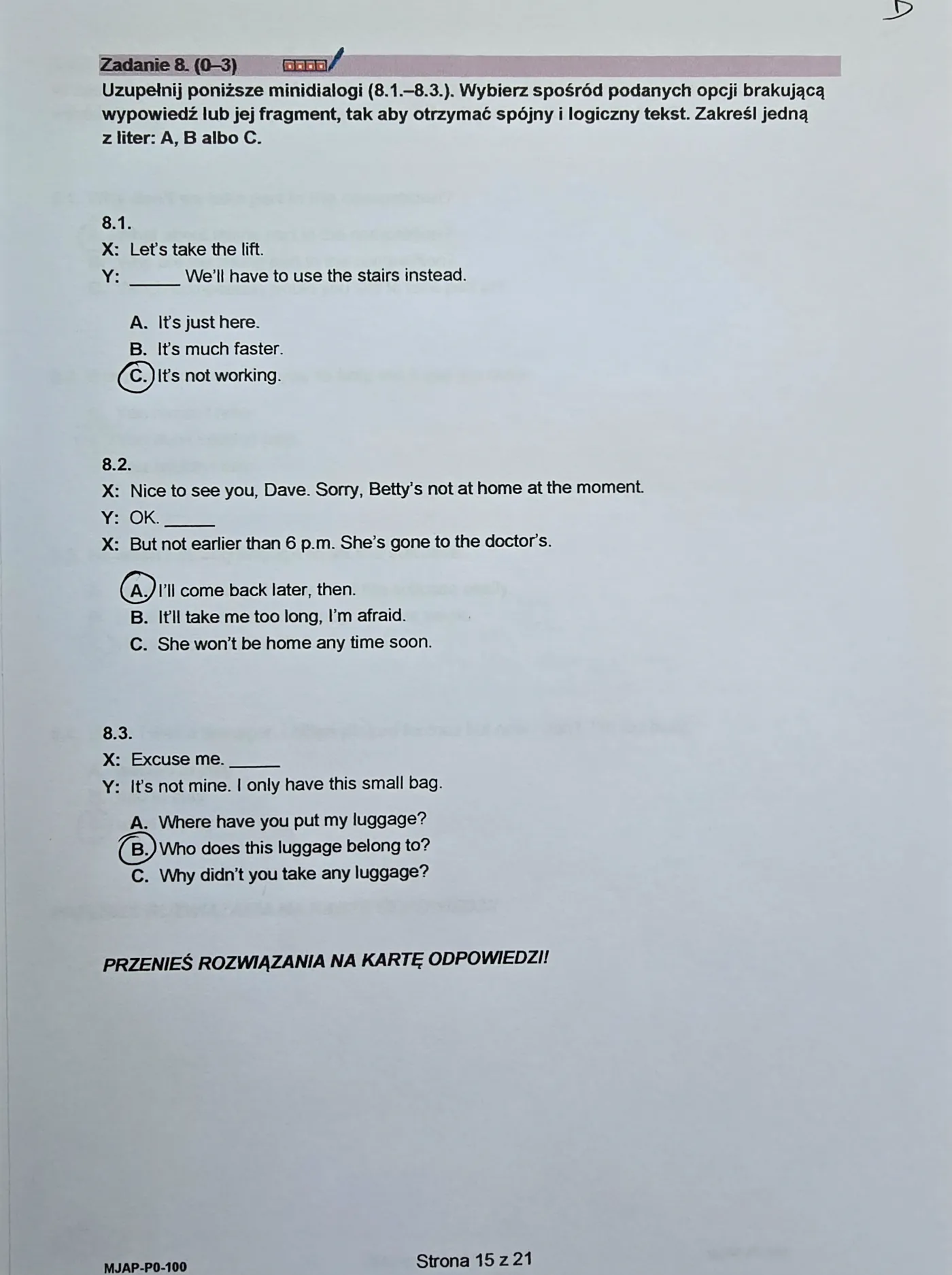 Matura 2024. Język angielski - poziom podstawowy [ARKUSZE CKE i ODPOWIEDZI]