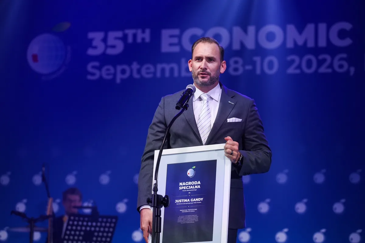 Justin Gandy, Dyrektor Zarządzający MSD Polska, wyróżniony Nagrodą Forum Ekonomicznego dla Najlepszego Zagranicznego Menadżera Roku