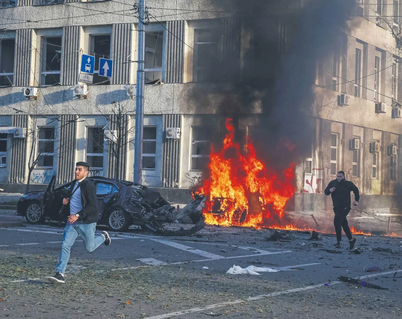 Cios w miasta i naciski na Mińsk