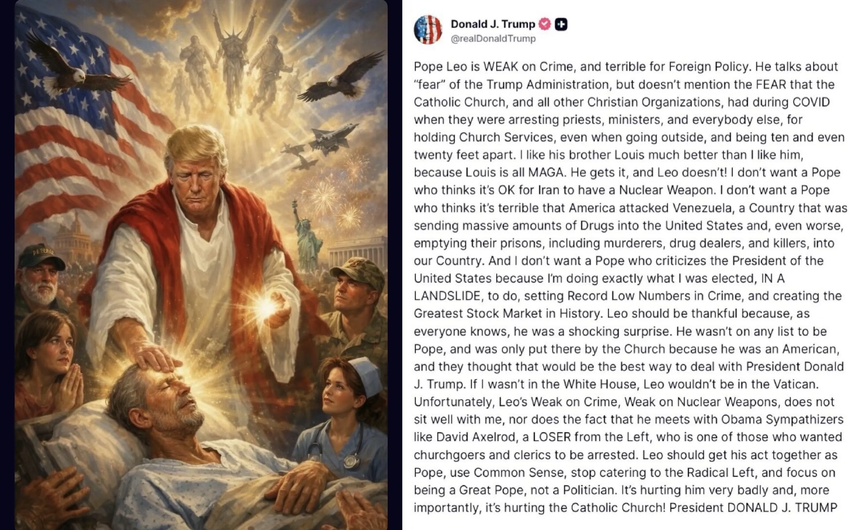 Trump kontra papież: kiedy forma zabija treść