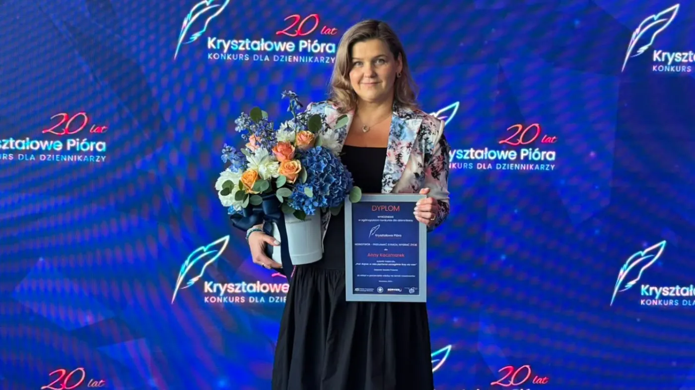 Anna Kaczmarek z wyróżnieniem w konkursie Kryształowe Pióra