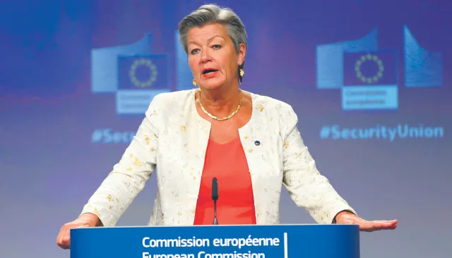 Johansson zapewniła o możliwości przekazania 200 mln euro na zabezpieczenie granicy