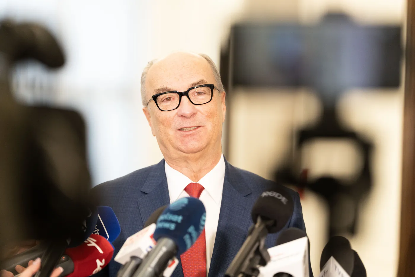 Warszawa 12.02.2026 Konferencja Prasowa Marszałek Sejmu Włodzimierz Czarzasty.  Fot. Wojtek Górski