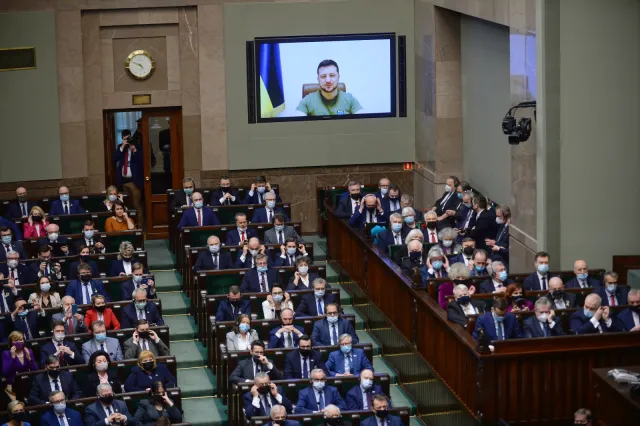 Zełenski przed polskim parlamentem: Między nami nie ma jakichkolwiek granic