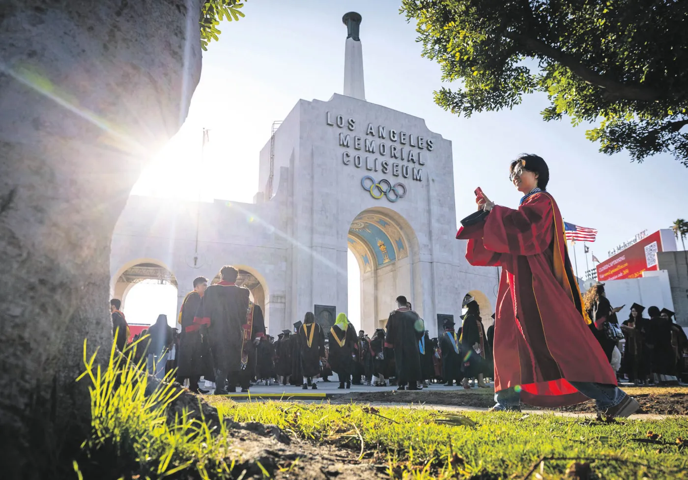 Ceremonia rozdania dyplomów na Uniwersytecie Południowej Kalifornii w Los Angeles. 15 maja 2026 r.