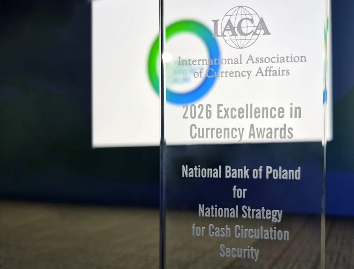 Prof. Adam Glapiński: NBP otrzymał prestiżową nagrodę za wzmacnianie bezpieczeństwa obrotu gotówkowego