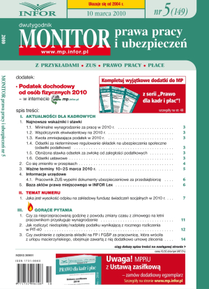 Monitor Prawa Pracy i Ubezpieczeń