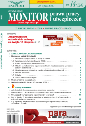 Monitor Prawa Pracy i Ubezpieczeń