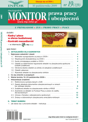 Monitor Prawa Pracy i Ubezpieczeń