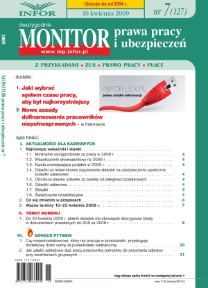 Monitor Prawa Pracy i Ubezpieczeń
