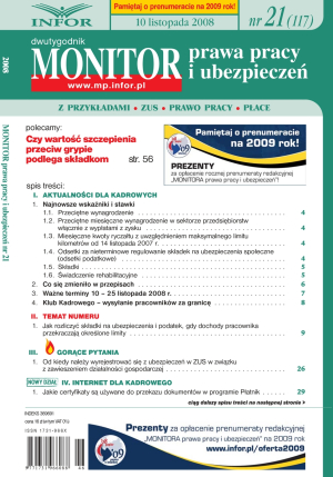 Monitor Prawa Pracy i Ubezpieczeń