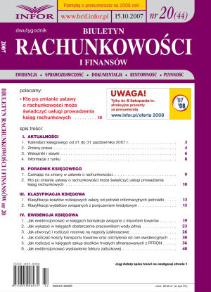 Biuletyn Rachunkowości i Finansów