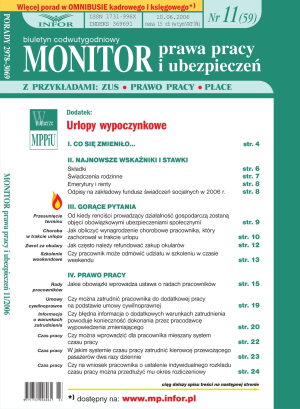 Monitor Prawa Pracy i Ubezpieczeń