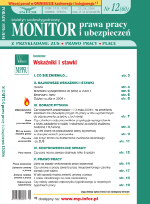 Monitor Prawa Pracy i Ubezpieczeń