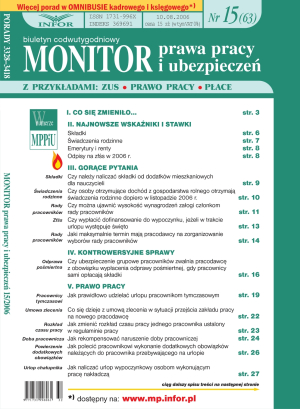 Monitor Prawa Pracy i Ubezpieczeń