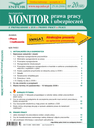 Monitor Prawa Pracy i Ubezpieczeń