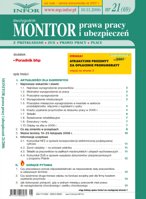Monitor Prawa Pracy i Ubezpieczeń