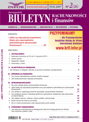Biuletyn Rachunkowości i Finansów