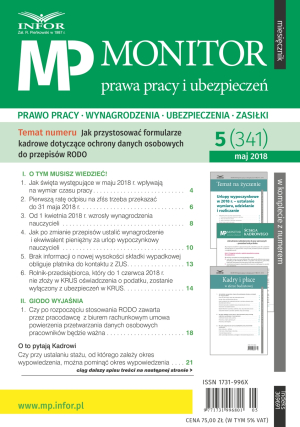 Monitor Prawa Pracy i Ubezpieczeń