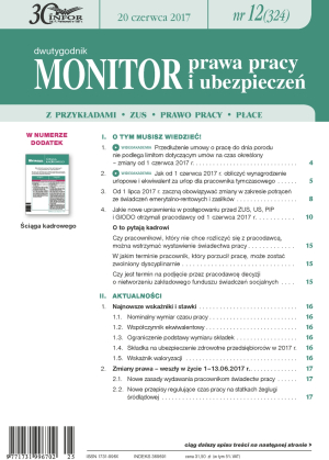 Monitor Prawa Pracy i Ubezpieczeń