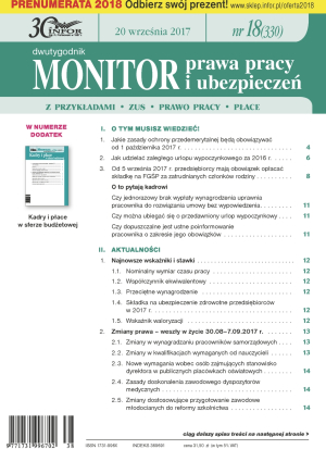 Monitor Prawa Pracy i Ubezpieczeń