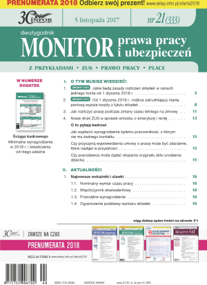 Monitor Prawa Pracy i Ubezpieczeń