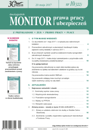 Monitor Prawa Pracy i Ubezpieczeń