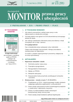 Monitor Prawa Pracy i Ubezpieczeń