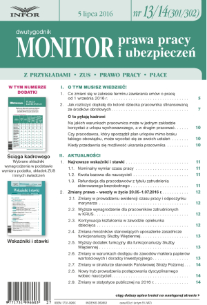 Monitor Prawa Pracy i Ubezpieczeń