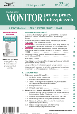 Monitor Prawa Pracy i Ubezpieczeń